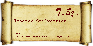 Tenczer Szilveszter névjegykártya